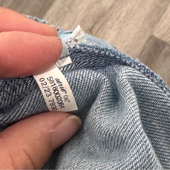 Aerie Short Bundle Boardwalk Zip Pocket Denim Royal Palm Green Shorts - Picture 10 of 11